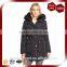 Wholesale 100% Nylon Shell Women's Slim Parka Jackets With Fur