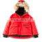 2017 OEM new style children's clothing hooded custom kids winter fur jackets wholesale in China
