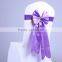 Bowknot is chair the wedding decoration