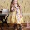 hot selling reindeer embroidery polka dots christmas kids boutique outfit