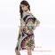 Euramerican Stylish Batwing Sleeve Totem Long Dress