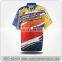 100% Polyester racing team pit crew shirt,button racing shirt