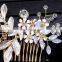 Bride wedding headdress Jelly color hair comb Wedding Jewelry
