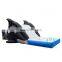 HI outdoor playground inflatable water slides china, big water slide with pool for sale