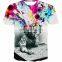 Unisex Fashion Tshirt 3D Print Summer Tee Shirts Short Sleeve White Casual Tee Sublimation Compression Shirt Round Tops T-Shirt