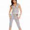 fashion high quality cotton custom women tracksuit set wholesale