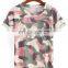100% polyester camouflage printed short sleeve t-shirt