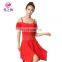 2015 milk silk sexy latin american dancing dress L-7088