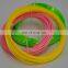 Free sample 5 different color PLA pen filament package 3D pen filament