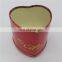 red heart shape gift chocolate box metal tin wholesale