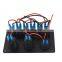 Car Marine Boat 6 Gang Circuit Blue LED Rocker 35A Heavy Duty Switch Panel
