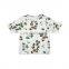 Sweet Baby Infant short sleeve printed Frilly Blouse Top set and Ruffled pants with scarf Soft Baby Girl suit