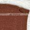 Solid color casual kids pullover hand knit sweater designs for girls