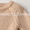 Autumn and winter new male treasure core-spun yarn knitted bag fart clothes ins explosive striped long-sleeved triangle romper