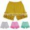 Baby Solid Ruffle Shorts Girl Summer Boutique fifth pants 10colors 6size