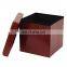 Customized Crocodile Grain Foldable Storage Box Chair Stool Footrest Leather Ottoman Pouf