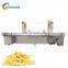 quick heating 200kg/h commercial fried tofu use Automatic continuous fryer