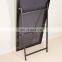 Black metal frame  full length floor free stand mirror