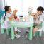 Baby table and chair set ergonomic plastic table and chair for children