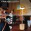 Modern hotel style rechargeable table lamp metal lampara de mesa portable outdoor LED cordless electric table lamp