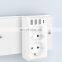 Ivory white German standard European standard conversion wall socket one-turn multi-purpose electrical wall switch socket panel