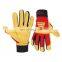 HANDLANDY Top Quality Hot Sell Custom Logo Full Grain Golden Deerskin Leather Gloves Mechanics Work Gloves Construction
