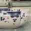 Oriental Hand Painted Ceramic Bathroom Vessel Sinks For Hotel