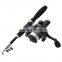 In Stock Portable/ultra lightf ishing rod and reel set combo children  Fishing Rod & Reel  Telescopic Pole Kit