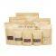 Stand Up Pouch Kraft Custom Print/Custom Printed Stand Up Kraft Paper Bag