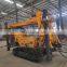 OrangeMech JDL350 working with mud pump and DTH impactor crawler type hydraulic water well drilling rig machine for sale