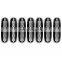 Front Grille Inserts Position For Jeep Wrangler JK/JKU 2007-2018 Glossy Black 7 PCS