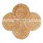 100% Natural Round Water Hyacinth Place mat/ High Quality Water Hyacinth Woven Wicker Table Place mat