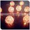warm white 10LED iron ball light 3V indoor copper string light