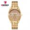 CHENXI 069A Rich Gold Watch Bands Chronograph Date Running Stainless Steel Men Cheap Wrist Watches