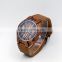 Newest & hot selling watches , wooden watch with leather strap