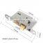 Vintage Style Mortise Lock body Assembly Kit Cast Steel Construction Brass Plated Finish Reversible Latch Bolt mortise lock