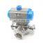 Hot Selling Sanitary Food Grade  heating jacketed head  ball valve