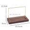 High Quality Wooden Countertop Jewelry Displays Jewellery Stand Rosewood Rack Chrome Earrings Stands Wood Necklace Display