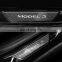 Model Y Carbon Fiber Door Sill Protector Front Rear Illuminated Door Sill For Tesla Model 3/Y LED Light Door Sills Scuff Plate
