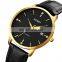 Custom Logo SKMEI 1801 High Quality Stainless Steel New Janpan Movement Genuine Leather Quartz Watch