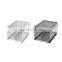 Multifunctional Black Stacking Wire Basket Lightweight Metal Organizer Rack Storage Basket with handle