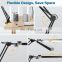 24w Usb Led Swing Arm Desk Lamp Dual-Head Home Office Table Lamp Architect Eye-Caring Swing Arm Desk Lmap With Clamp