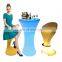 led cocktail table and chair/Luminous Glowing Plastic Color Change Bar Tables and Chairs illuminated led bar high barstool chair