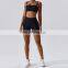 Short activewear set women active wear yoga push up women fitness sets custom sport bra and short set