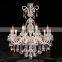 European crystal chandelier lighting candle glass arm crystal wedding chandelier decoration