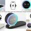 Customized 4-in-1 Speaker 15W Fast Wireless Charger with Night light and clock