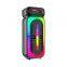 Dual 4-inch Portable Speakers With RGB Lighting Karaoke Player Wireless Usb Speakers With Disscreen