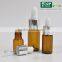 Amber color cosmetic clear 10ml 5ml 3ml glass dropper bottle