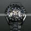 2016 Brand New Brand Luxury Fashion Casual Skeleton Stainless Steel Men Watch Wrist Watch WM436