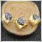 LFD-003R ~ Gold Plated Druzy Drusy Quartz Stone Pave Rhinestone Crystal Rings Jewelry Finding